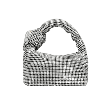 Women's Rhinestone Evening Bag Crystal Top Knot Handle Bag for Women Purses and Handbags Luxury Designer Handbag Tote, Handbags, Purses, Drestiny, United States, USA, Australia, United Kingdom, UK, Silver, Blue, Champagne, Green, Black, Gold, Rhinestone clutch bag, Sparkly rhinestone handbag, Crystal embellished handbag, rhinestone evening bag, rhinestone shoulder bag, shopdrestiny.com
